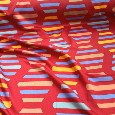 Boligtekstil fra Kvadrat med takkede striber - KreStoffer