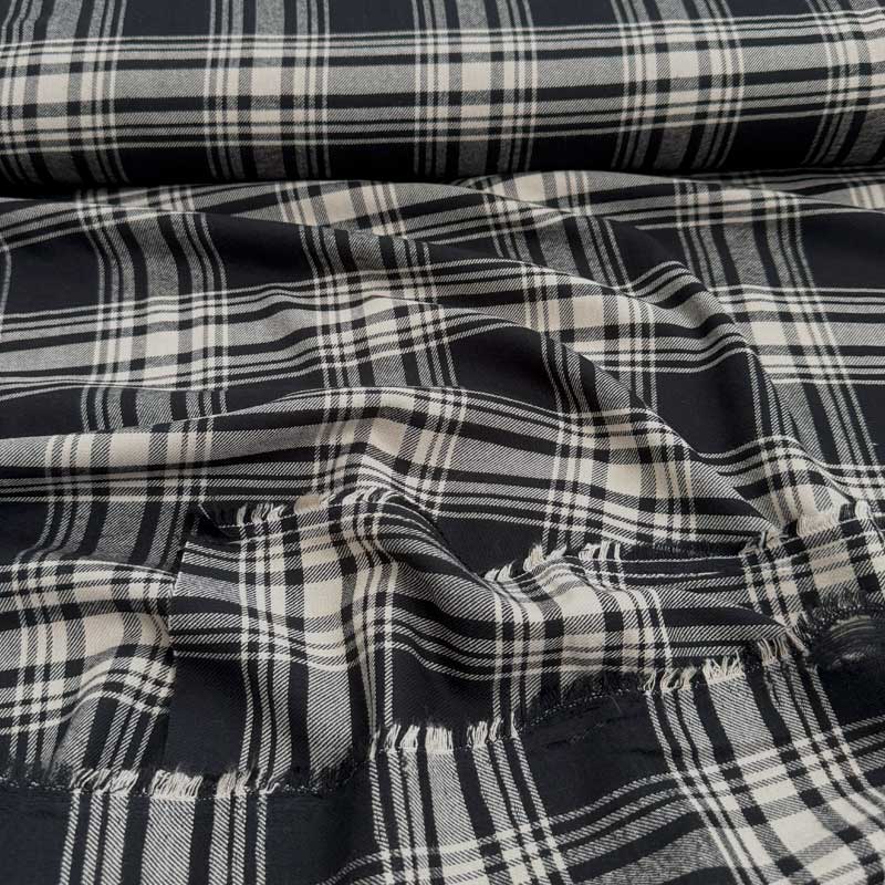 Fast viscose/ bomuld med tern