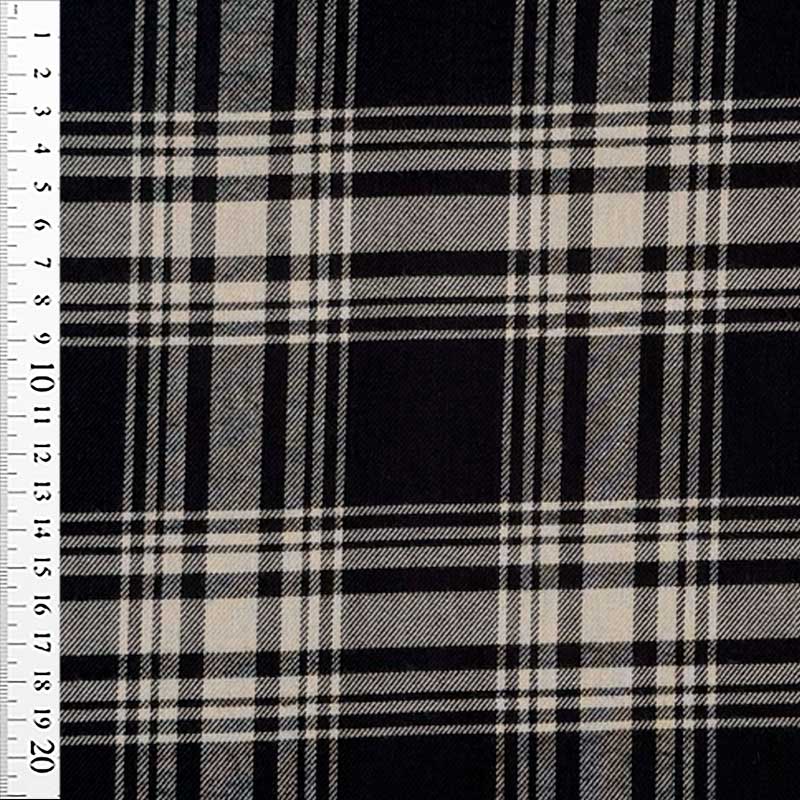 Fast viscose/ bomuld med tern