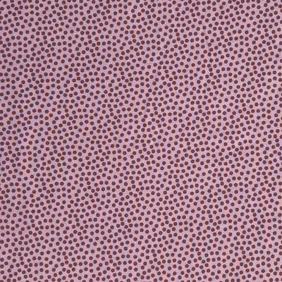 Bomuldsjersey med tætte prikker, lyserød - KreStoffer