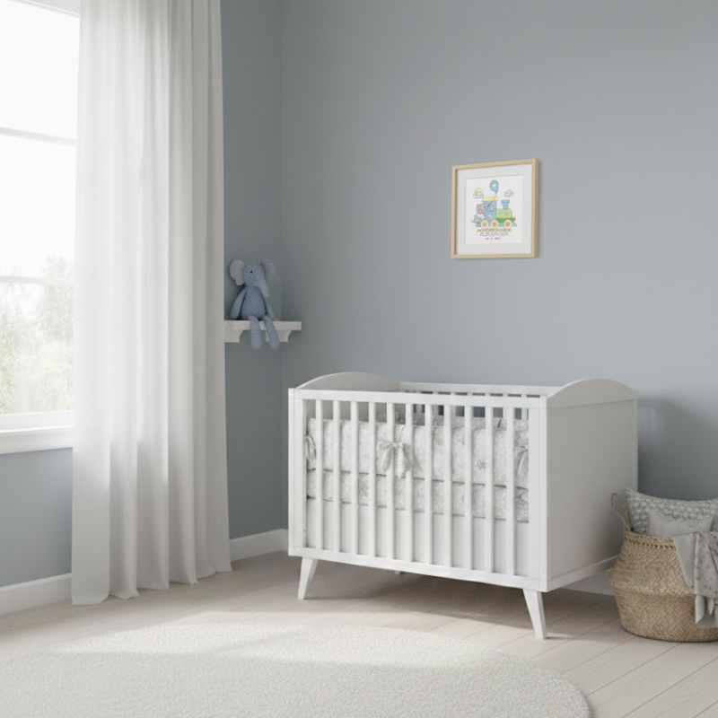 Broderikit - Dåbsminde til nyfødt dreng (Ø18 cm)