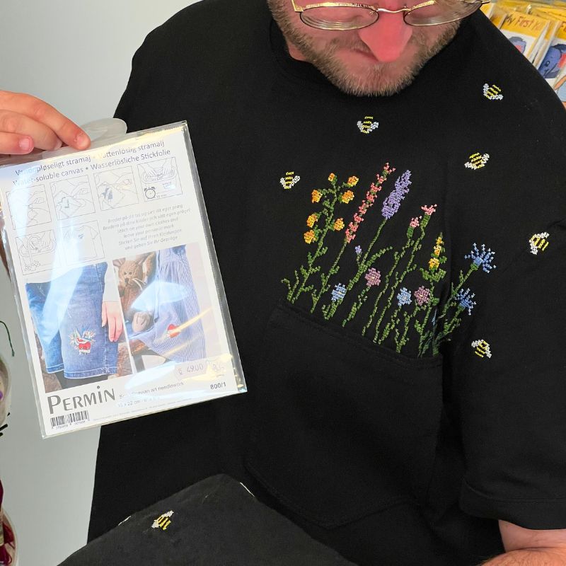 Broderigarn pakke med 21 farver