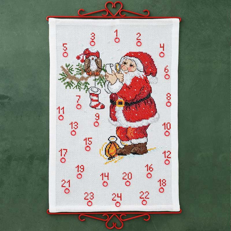 Broderi pakkekalender Julemand med lup 34-4217