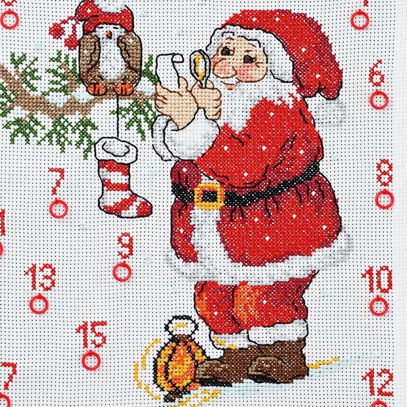 Broderi pakkekalender Julemand med lup 34-4217