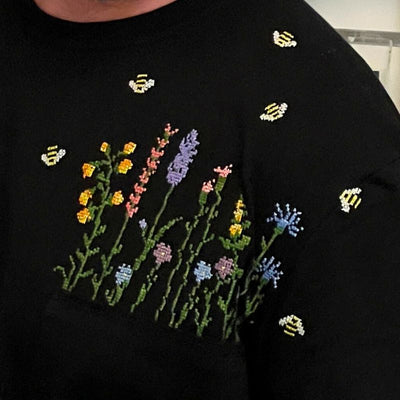 Broderigarn pakke med 21 farver