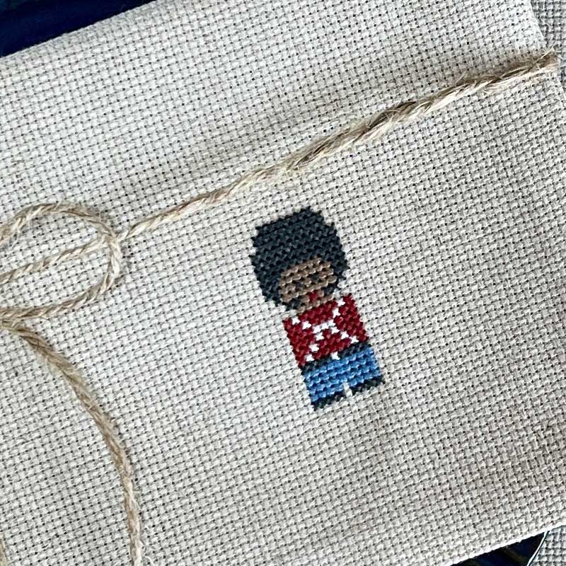 Broderikit 4 stk. Gingerbread servietter 2038-2 fra Pomp Stitch