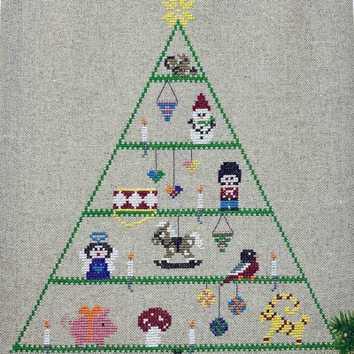 Broderikit Adventskalender 2039 - 2 fra Pomp Stitch - KreStoffer