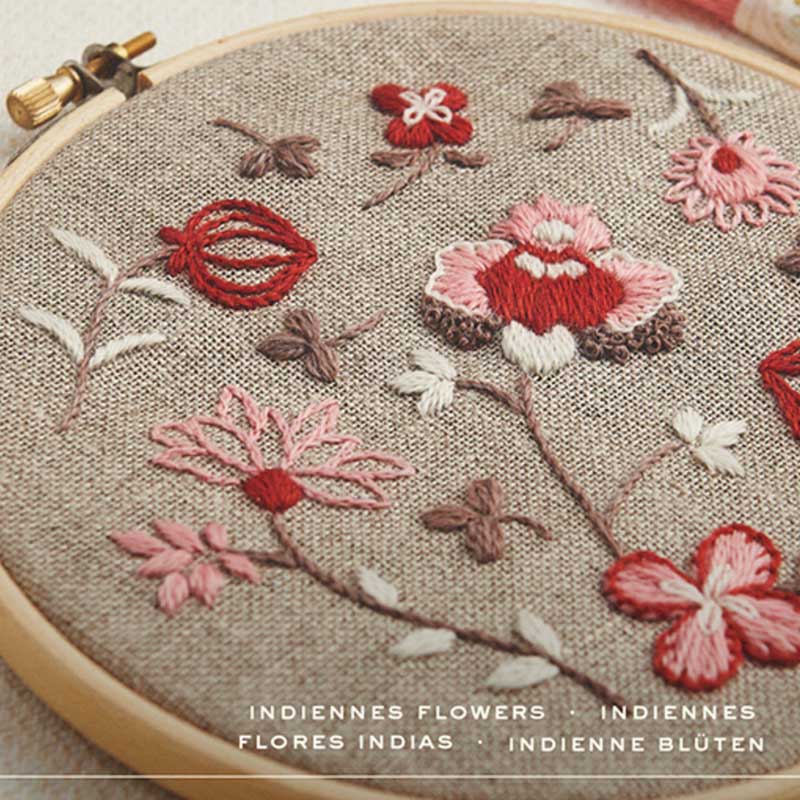 Broderikit DMC Indiennes flowers - KreStoffer