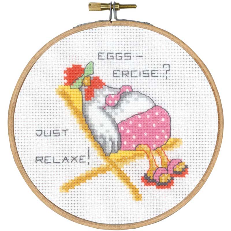 Broderikit Eggs-ercise fra Permin