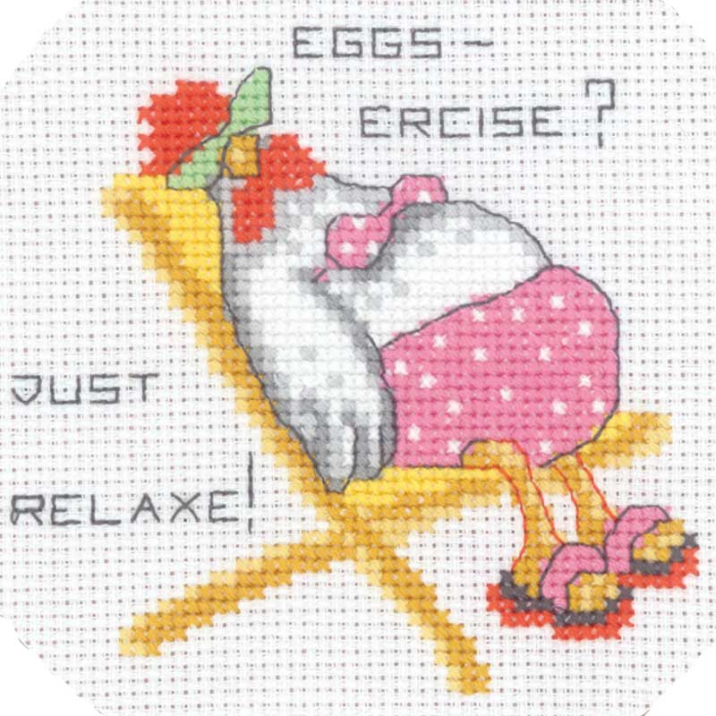 Broderikit Eggs-ercise fra Permin