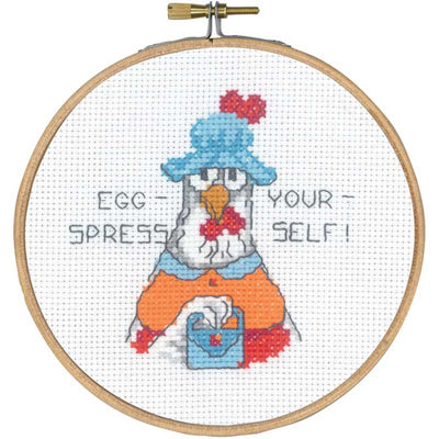 Broderikit - Eggs-Spress fra Permin - KreStoffer