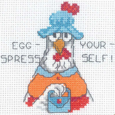Broderikit - Eggs-Spress fra Permin - KreStoffer