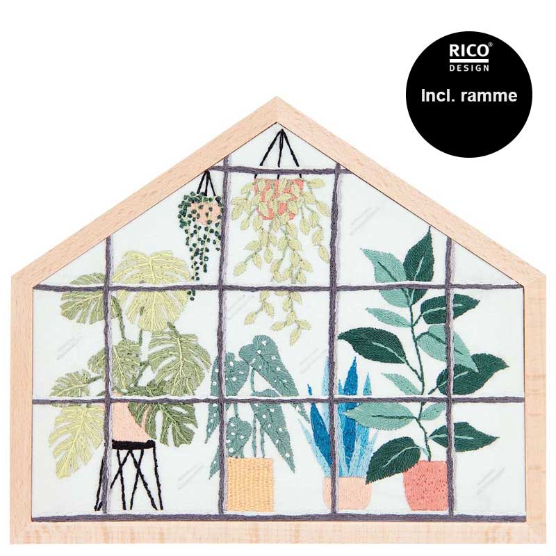 Broderikit Futschikato Urban Jungle vinduet - KreStoffer