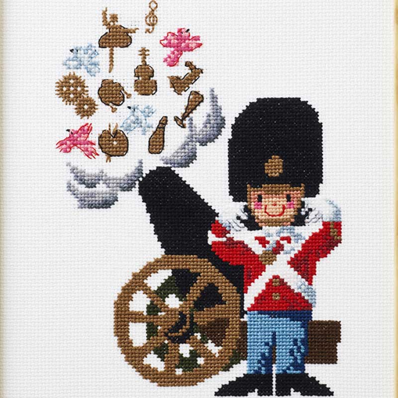 Broderikit Garderen med konfettikanon fra Permin