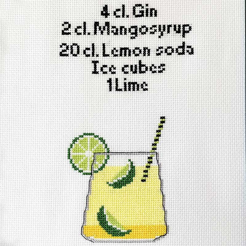Broderikit Gin Hass fra Pomp Stitch - KreStoffer