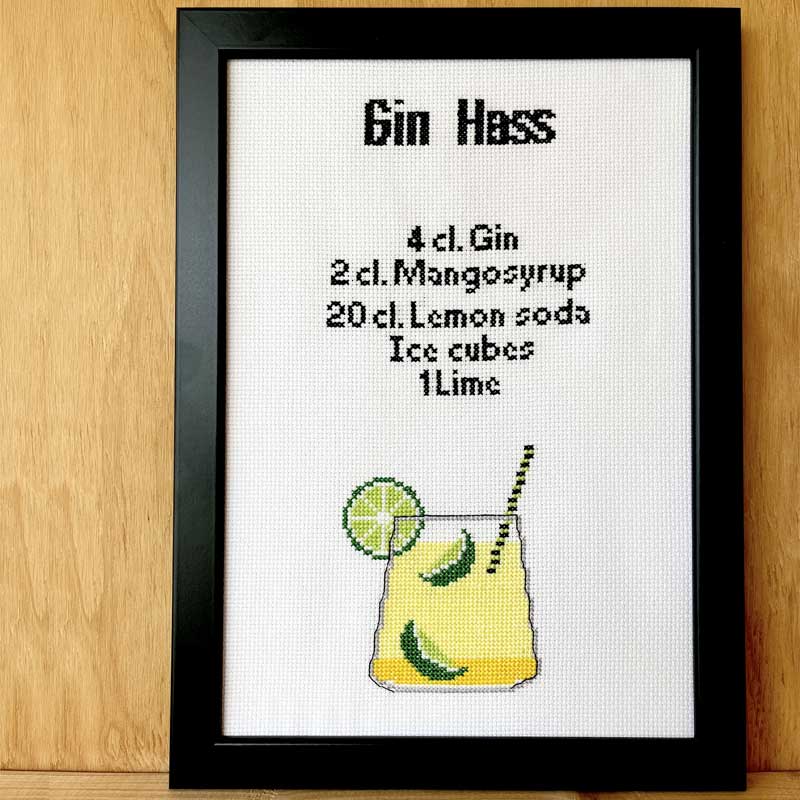 Broderikit Gin Hass fra Pomp Stitch