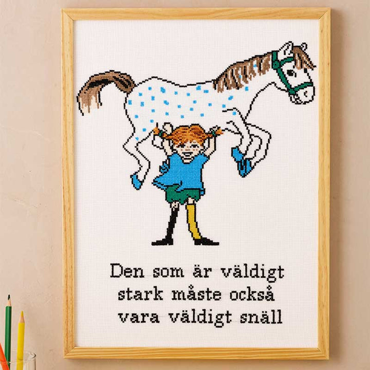 Broderikit Pippi sød og stærk fra Permin