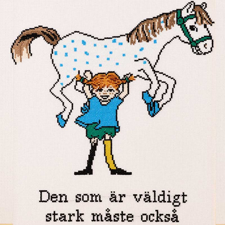 Broderikit Pippi sød og stærk fra Permin