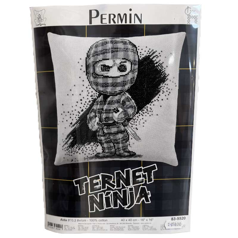 Broderikit Ternet Ninja Figur fra Permin - KreStoffer