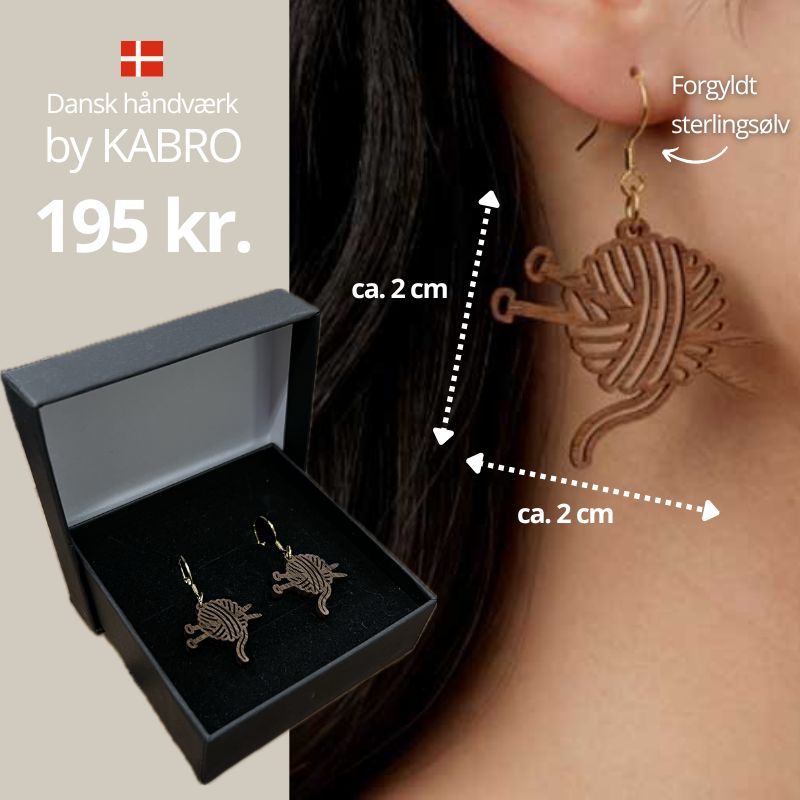 Øreringe med garnnøgler by KABRO