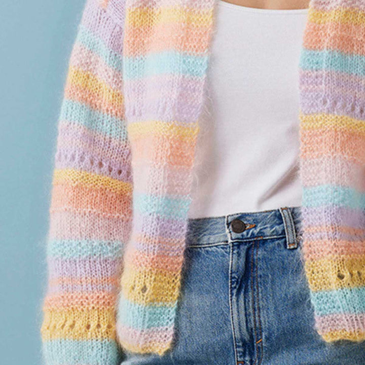 Cardigan 8932126 i lune pasteller fra Permin