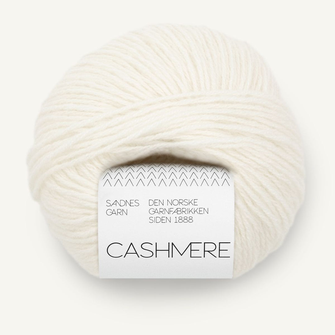 Cashmere garn fra Sandnes Garn Hvid