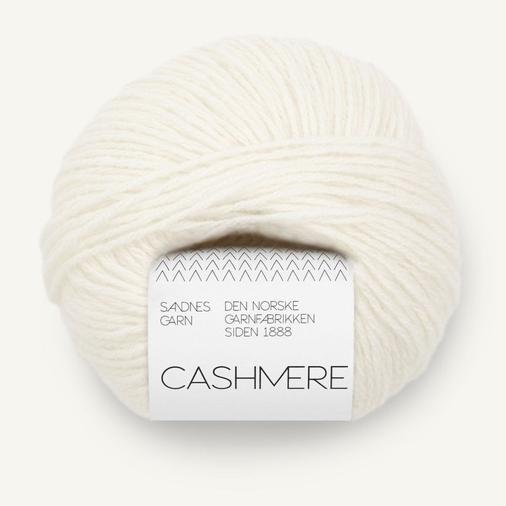 Cashmere garn fra Sandnes Garn Hvid