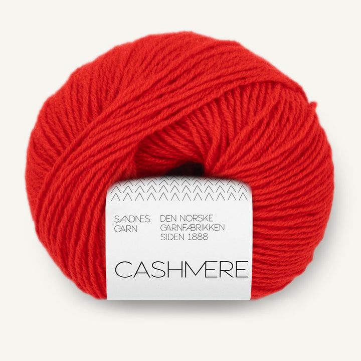 Cashmere garn fra Sandnes Garn Scarlet red