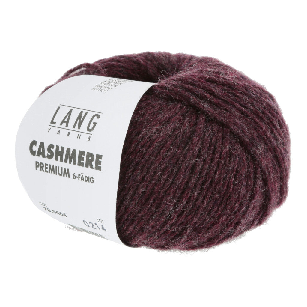 Cashmere Premium garn fra Lang Yarns Mørk burgunder