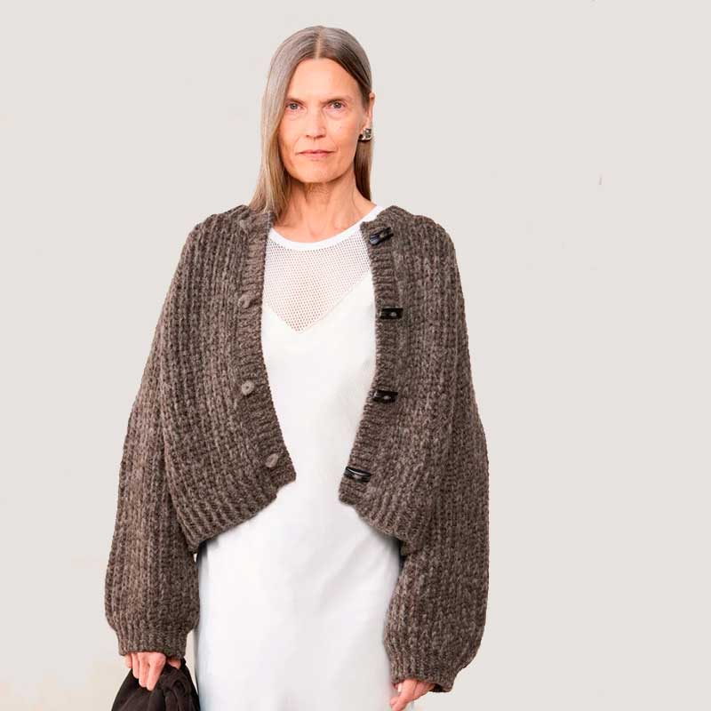Strikkekit Chunky Cardigan i Fritidsgarn og KOS fra Sandnes