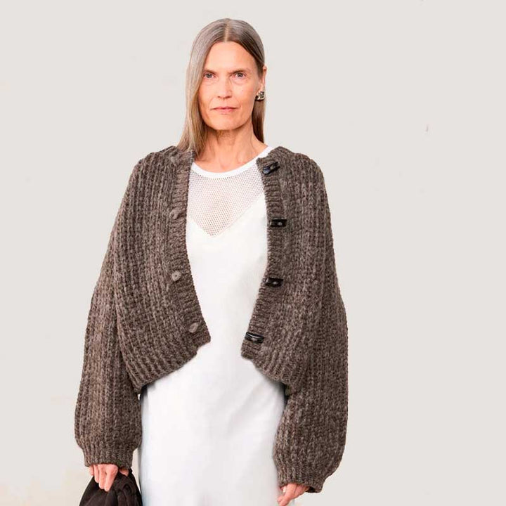 Strikkekit Chunky Cardigan i Fritidsgarn og KOS fra Sandnes