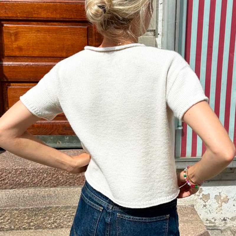 Strikkekit Cloud Tee fra PetiteKnit i Elise og Make It Blümchen