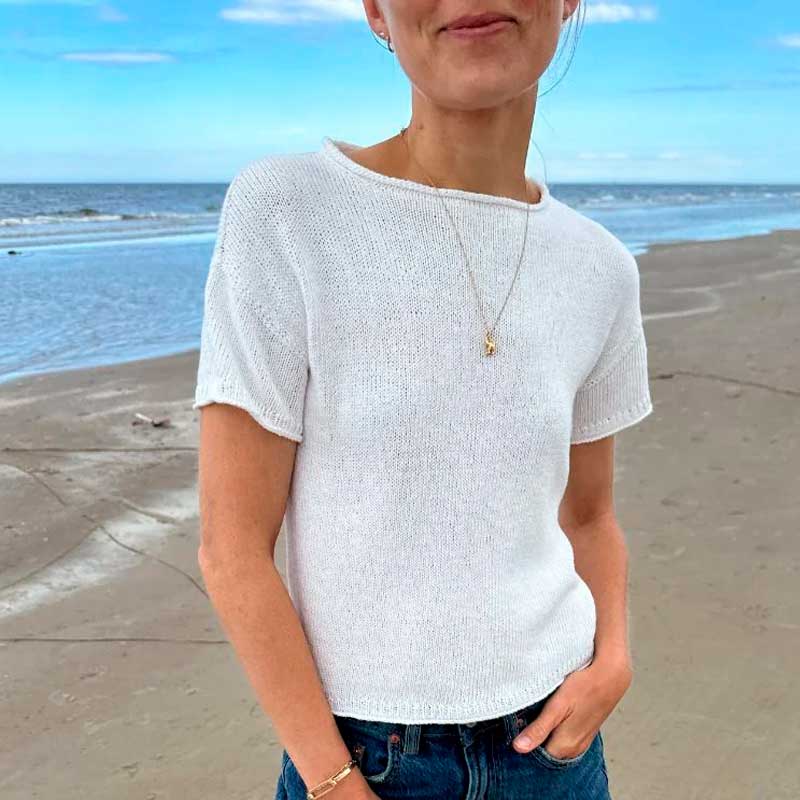 Strikkekit Cloud Tee fra PetiteKnit i Elise og Make It Blümchen