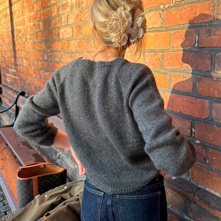 Strikkekit Copenhagen Cardigan i Tynd Peer Gynt &amp; Alpakka Følgetråd