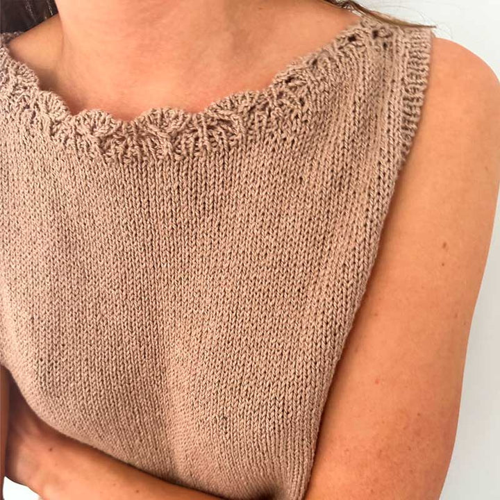 Strikkekit Cora Top fra Le Knit i Line garn