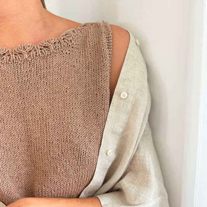Strikkekit Cora Top fra Le Knit i Line garn