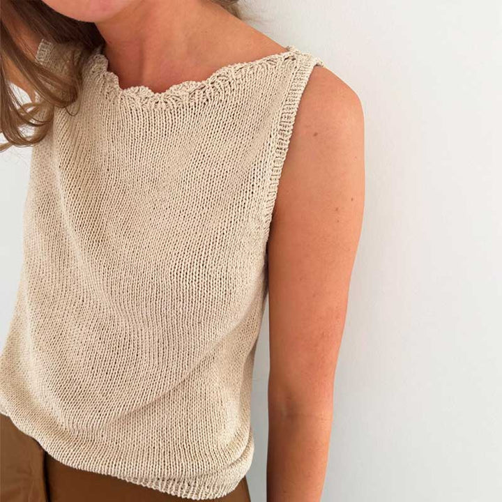 Strikkekit Cora Top fra Le Knit i Line garn