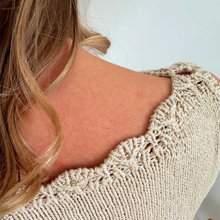 Strikkekit Cora Top fra Le Knit i Line garn