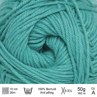 Cotton nr. 8 fra Hjertegarn Grøn
