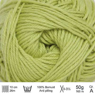 Cotton nr. 8 fra Hjertegarn Kiwi