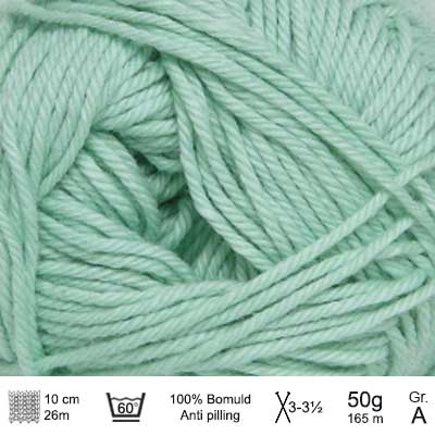 Cotton nr. 8 fra Hjertegarn Mint