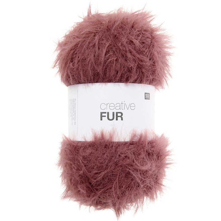 Creative FUR garn fra Rico Design Burgundy