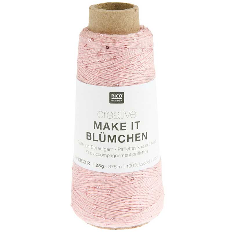 Creative Make It Blümchen garn fra Rico Design Lyserød