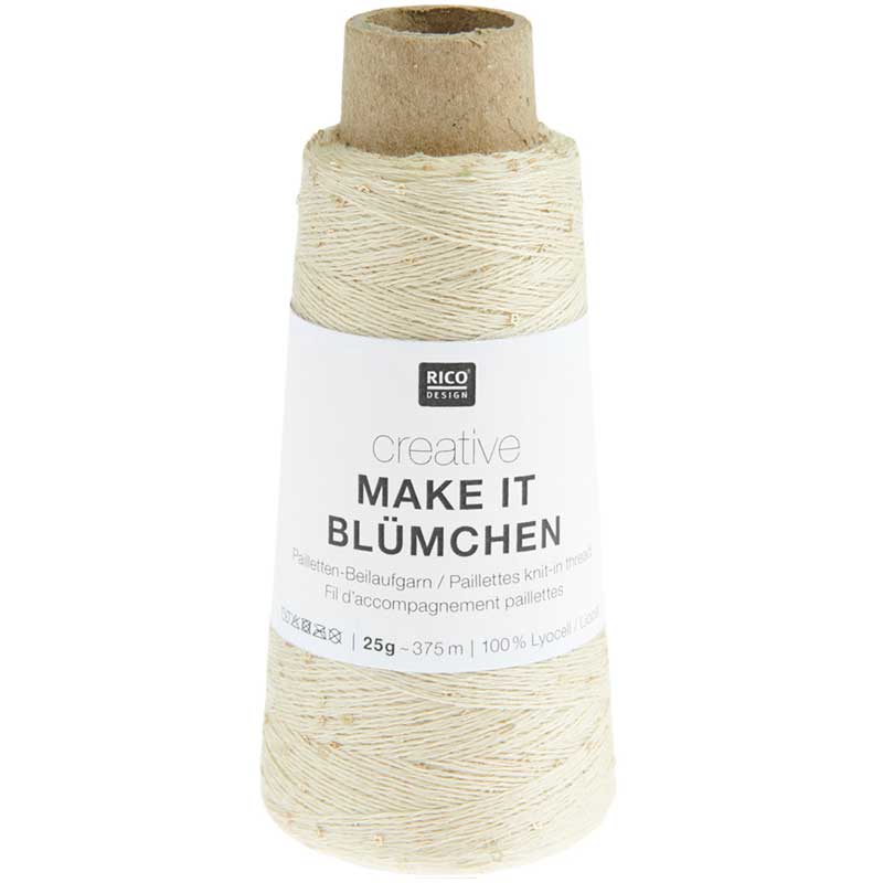 Creative Make It Blümchen garn fra Rico Design Beige