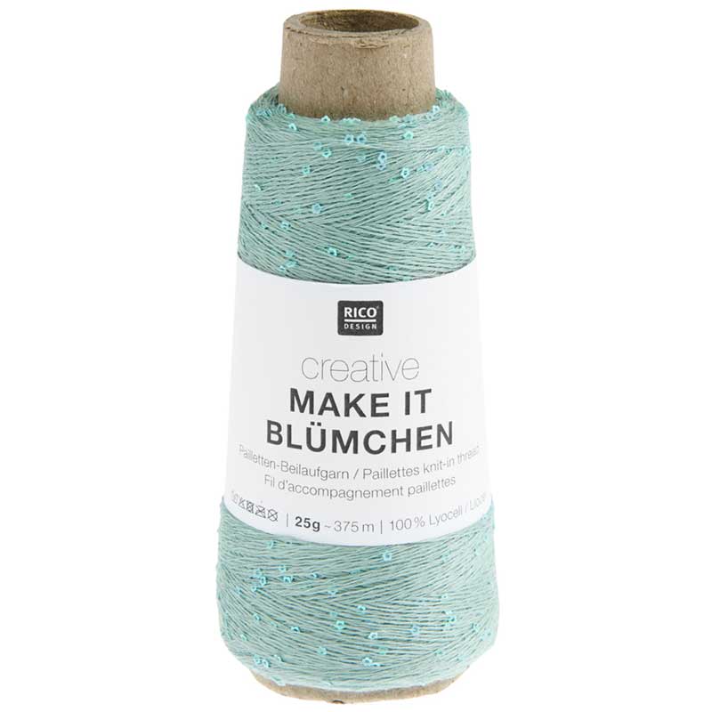 Creative Make It Blümchen garn fra Rico Design Aqua