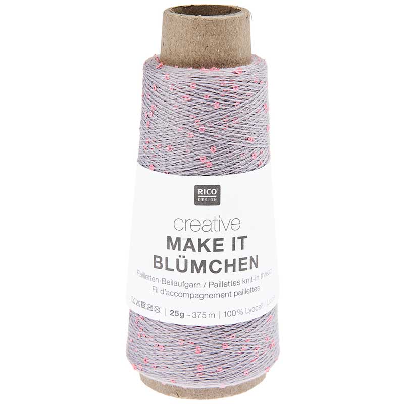 Creative Make It Blümchen garn fra Rico Design Lavendel