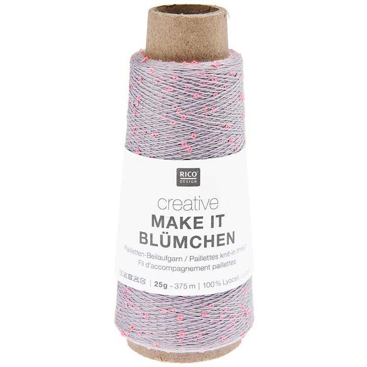 Creative Make It Blümchen garn fra Rico Design Lavendel