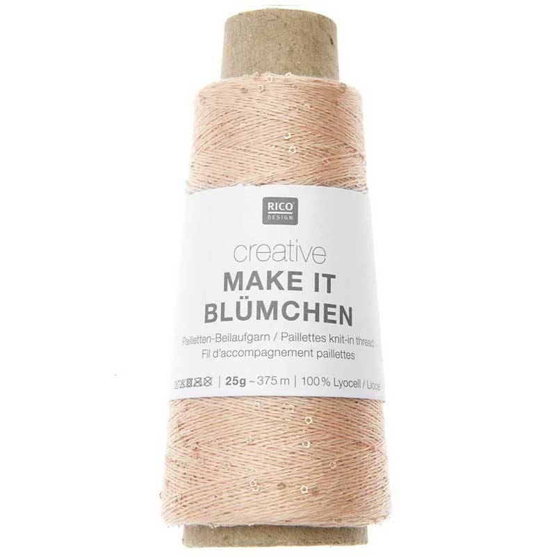 Creative Make It Blümchen garn fra Rico Design Abrikos