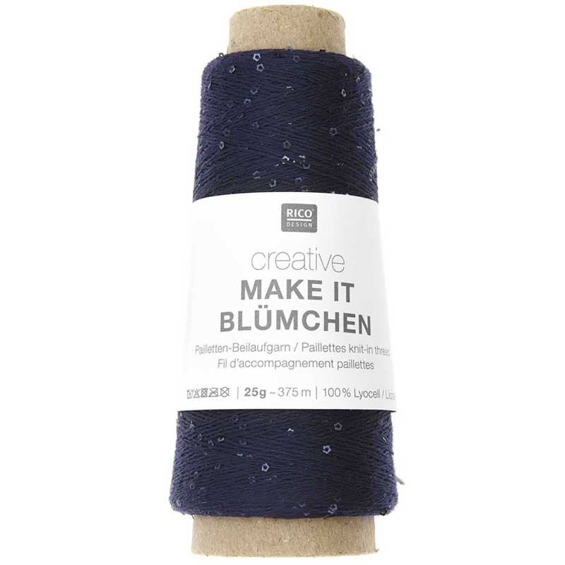 Creative Make It Blümchen garn fra Rico Design Marineblå