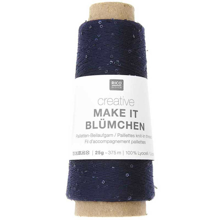Creative Make It Blümchen garn fra Rico Design Marineblå